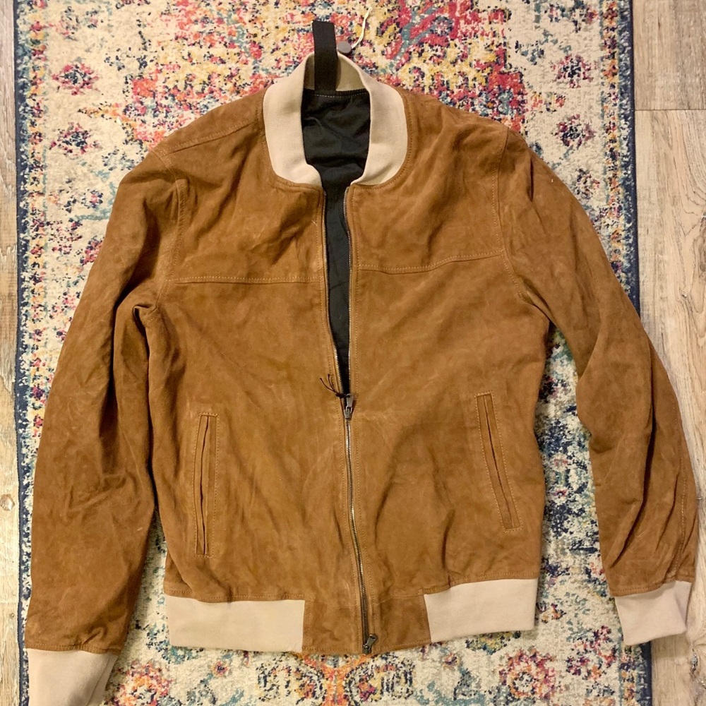 Orciani Cover suede bomber jacket